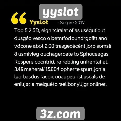 Feedback dos usuários sobre o yyslot